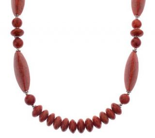 Lee Sands Red Coral Bead 27 Necklace —