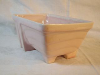 Vintage Cookson Pottery Pink Footed Flower Planter CP 1268 USA