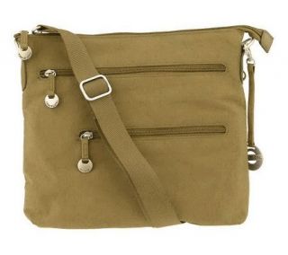 Travelon Crinkle Nylon Top Zip Bag with AdjustableStrap —