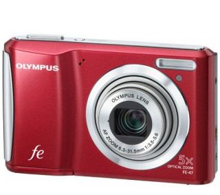 Olympus 227745 FE 47 14MP Digital Camera   Red —