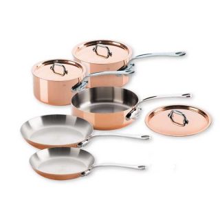  Cookware Mheritage 150C 8 Piece Copper Stainless Cookware