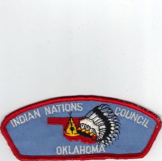 Indian Nations Council Oklahoma T 1 1st Council CSP Cloth Back Mint