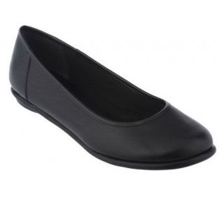 Clarks Leather Slip on Flats with Flexible Bottom —