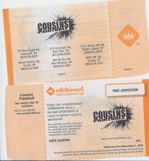  Cousins Paintball Coupon
