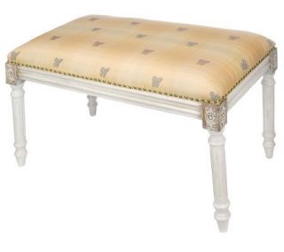 Butterfly Bench w/Wooden Base and Embossed Corners by Valerie