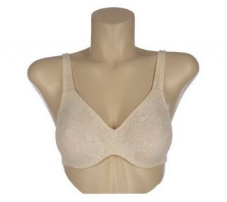 Breezies Allover Hibiscus Stretch Lace Bra w/UltimAir —