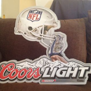 Coors Light NFL Metal Sign