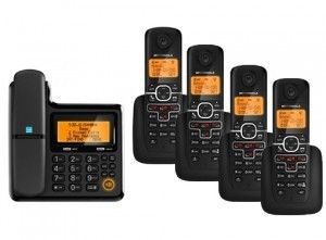  L705CM Corded/Cordless Phone System with 4 Cordless Handsets NIB