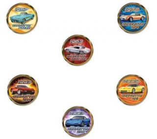 The Franklin Mint Corvette Colorized Coin Collection —