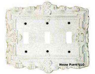 Italian Scroll 3 Toggle Switchplate Electrical Cover