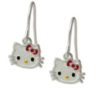 Hello Kitty Sterling Dangle Earrings —