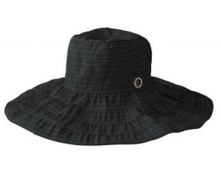 San Diego Hat Co. Womens Large Brim Ribbon Floppy Hat —