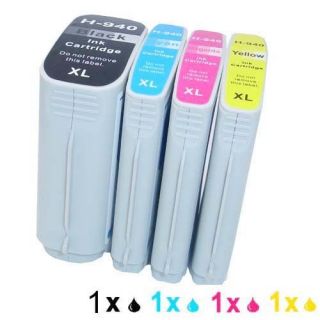 4pk Ink Cartridges Compatible with HP 940XL Officejet Pro 8000 8500