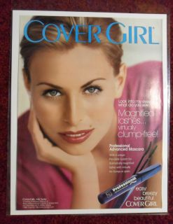 1998 Print Ad Cover Girl Makeup Professional Advanced Mascara Niki