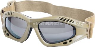 Coyote Brown Tactical High Impact Shatterproof Goggles