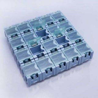plastic electronic components box laboratory storage box 20pcs blue
