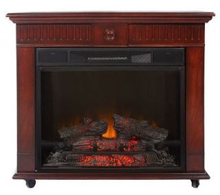 Strasburg Freestanding Vent Free Electric Fireplace —