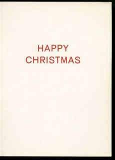 Noel Coward Vintage 1960s Original Christmas Card Xmas to Douglas