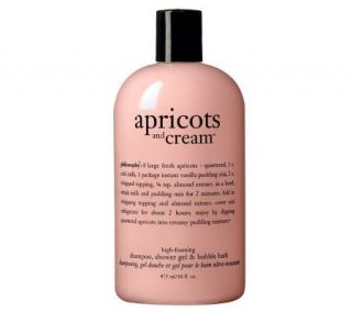 philosophy apricots and cream 3 in 1 shower gel, 16 oz —