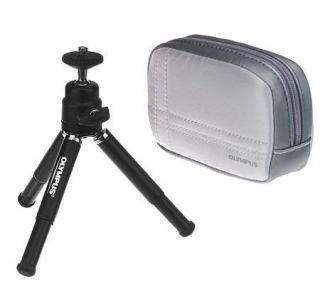 Olympus Camera Case and Mini Tripod —