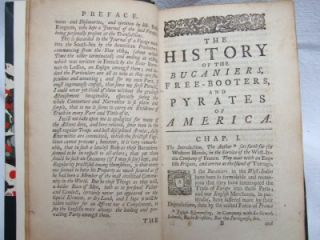 1741 Exquemelin Pirates Bucaniers of America RARE Early Illustrated