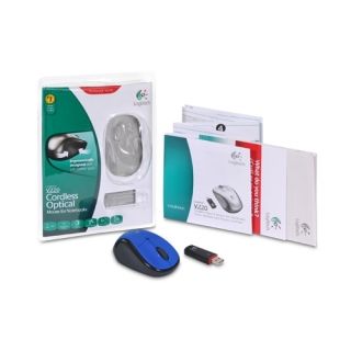 Logitech Blue V220 Cordless Optical Mouse for Notebooks New Retail