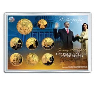 President Barack Obama Life and Times 8 Coin Set —