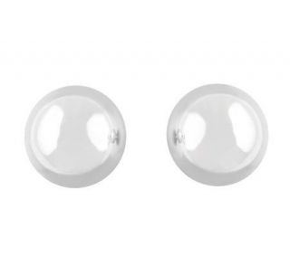 UltraFine Silver 10mm Ball Stud Earrings —