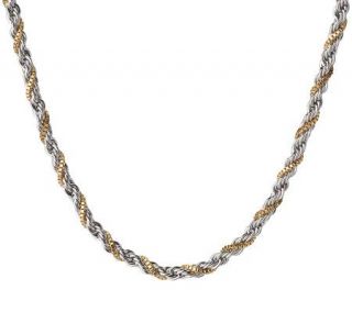 Steel by Design Two tone 16 Rope Necklace —