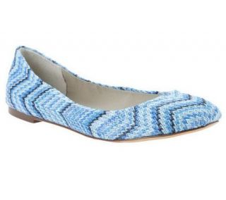 Report Denae Canvas ZigZag Pattern Flats —