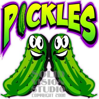 14 Pickle Fun Bar Food Menu Concession Trailer Decal