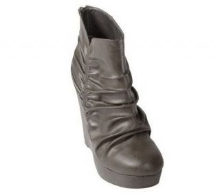 Journee Collection Belle Slouchy Wedge Ankle Boots —