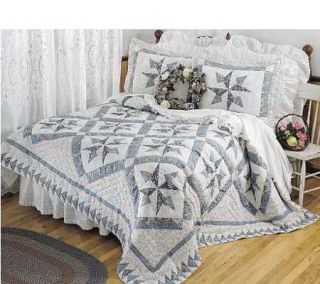 Sunday River Kathy Star King Size Handcrafted Quilt Set —