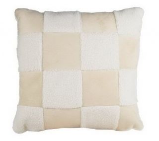 Liz Claiborne New York Checkered Faux Shearling Pillow   H168866