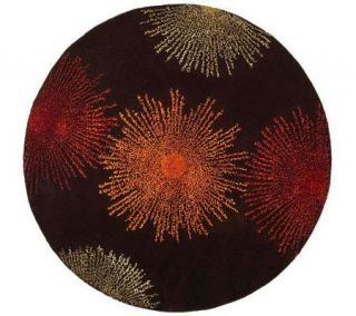 Soho 6 Round Abstract Handtufted Wool/ViscoseBlend Rug   H178570