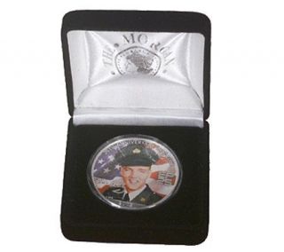 2002 Commemorative Elvis Presley Colorized Silver Eagle —
