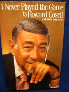 Never Played the Game, Howard Cosell/ New York William Morrow 1985
