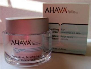 ahava smoothing moisturizer combination skin 1 7 oz nib