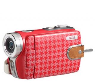 DXG 534VR HD 720p Luxe Chelsea Camcorder   Red/White —