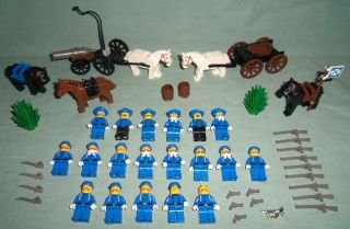 Lego Western Civil War Union Army Cavalry Soldiers Minifigures Lot