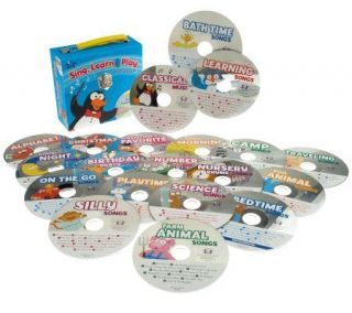 Set of 20 Childrens On The Go Audio CDs w/Carry Case —