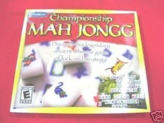 Cosmi Championship mAh Jongg PC Game CD New 0838639001590