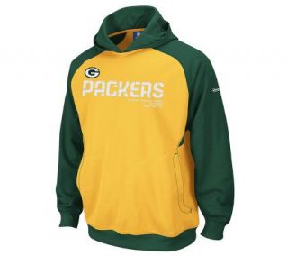 NFL Packers Mens Sideline Performance Hooded Sweatshirt —