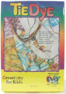 Creativity for Kids Tie Dye Kit Pre dyed Ties Just wrap soak in water