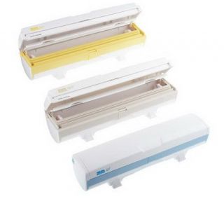 Set of 3 WrapMaster Plastic Wrap, Foil & WaxPaper Dispensers
