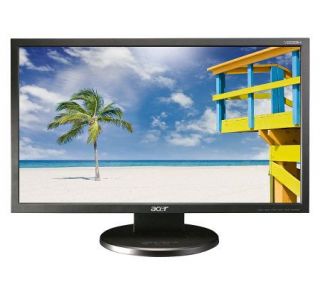 Acer 23 Diagonal Widescreen LCD Monitor   Black —
