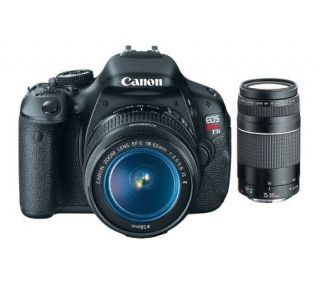 Canon T3i 18MP Digital SLR Camera Kit with 75 300mm Lens   E254672