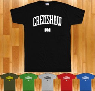 Crenshaw T Shirt California La Los Angeles Cali XS 4XL