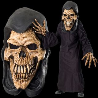 Huge Extreme Adult Grim Reaper Halloween Mask Costume