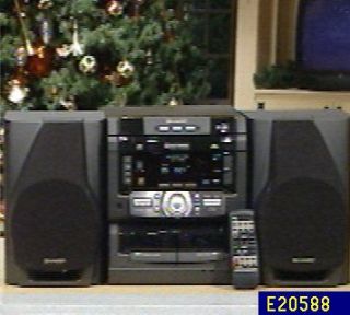 Sharp 80 Watt 3 CD AM/FM Shelf System w/ Virtual Dolby —